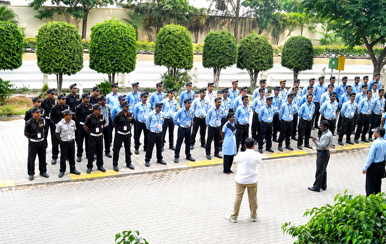 Security personnel on duty